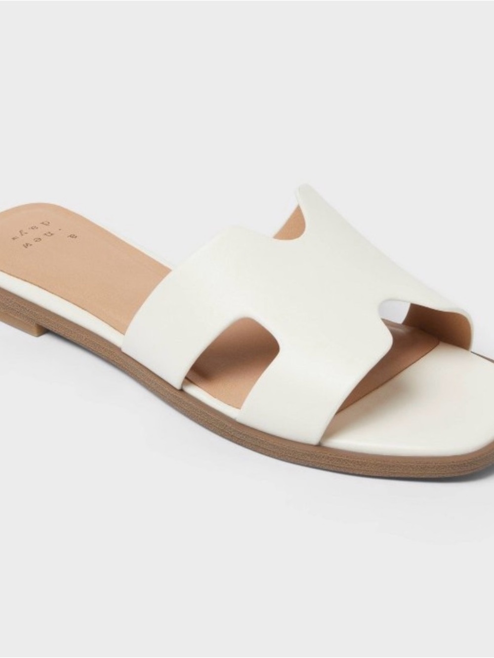 A New Day White Nina Slide Sandals size 10 - Picture 7 of 8